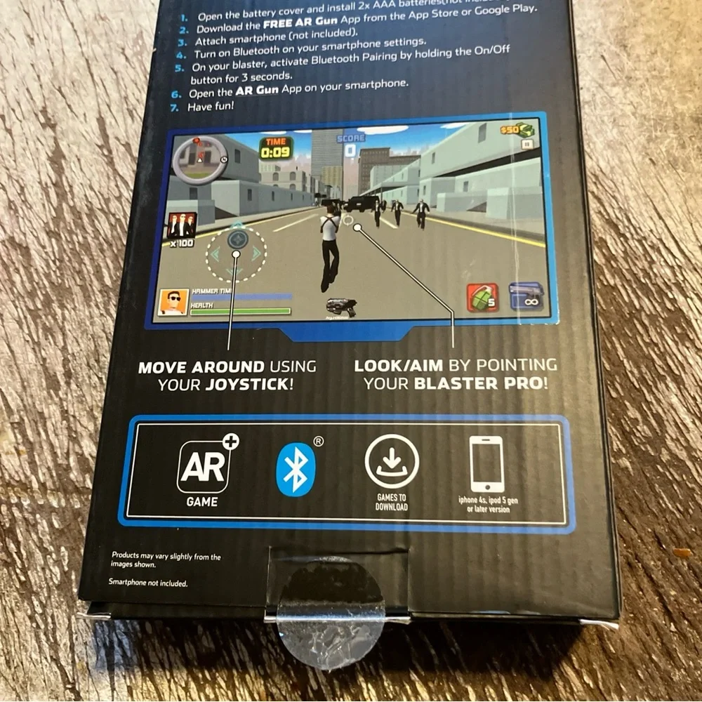 Worlds AR Augmented Reality Gaming Controller - Black and Blue